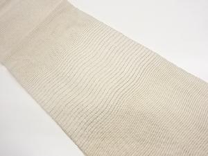 絽綴れ横段模様織出し名古屋帯